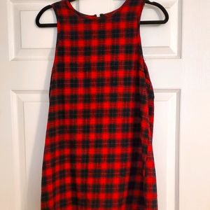 Forever 21 Plaid Long Top